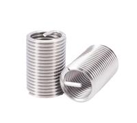100pcs M5 * 0.8 1D insérer longueur helicoil En Acier Inoxydable Vis Filetage insert Porter Fil Vis Manches
