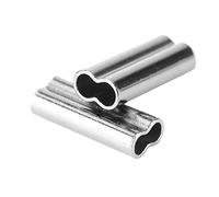 100pcs Manches de Pêche Connecteurs Doubles de Tube de Cuivre Douilles de Baril 1/1.2/1.4/1.6/1.8 / 2mm(1.6mm*10mm)