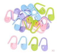 100pcs Marqueurs Verrouillages Epingles pour Tricot Crochet Couture Maille - Couleurs Assorties