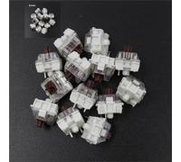 100pcs Mechanical Keyboard Black Blue Brown Red Key Switch for CIY Sockets SMD 3pin Thin pins Compatible with MX Switch (Marron)