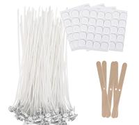 100PCS Meche Bougie, Mèches de Bougies (20 CM), Meche Coton Set, Mèches de Bougies pour la Fabrication de Bougies DIY, Mèches pour Bougies (20cm/8in)