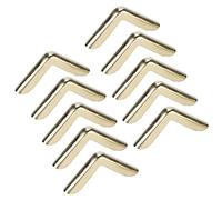 100Pcs Métal Coin Bord Protecteur, 14x14x2.2mm Protecteur Angle en Métal Doré Protecteur Angle Photo Guard Edge Cover pour Scrapbooking Stickers Album Menu Corners