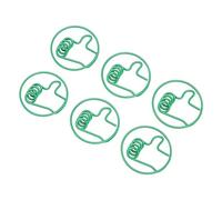 100pcs Mignon Poulitural Pouce vers le Haut, Trombone en Métal Portable avec Artisanat Exquis, Lumière et Portable pour la Classification des Fichiers