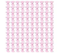 100pcs mini arcs, mignonnes arcs de ruban en satin rose pour coudre artisanat de mariage coffret décorations