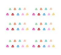 100pcs mini griffes clips accessoires de cheveux mignons en épingle à cheveux double coeur coloré pinces pour les enfants enfants