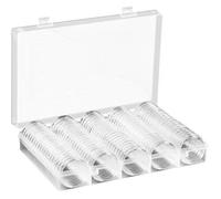 100pcs Münzkapseln Capsules Caps 27mm pour 2 Euros Pièces de Coin avec Box QIEDOVIEY
