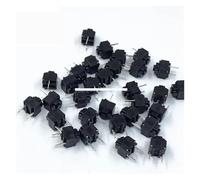 100PCS Mute Button 6 * 6 * 7.3 Silent Switch Wireless Wired Button Switch 6X6X7.3MM NWPNLXEA(Black button)