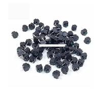 100PCS Mute Button 6 * 6 * 7.3 Silent Switch Wireless Wired Button Switch 6X6X7.3MM NWPNLXEA(Green button)