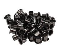 100PCS Noir Rivet Oeillets Oeillets Oeillets pour Ceintures, Vêtements, Bracelets, Chaussures, 6mm / 7mm (6 mm)