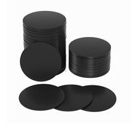 100pcs Ntag215 NFC Tag Blank PVC Coin NFC Card 25mm (0.98") 504 Bytes de mémoire, compatible avec tous les téléphones portables et appareils qui prennent en charge NFC。Noir