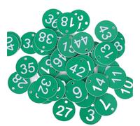 100pcs Numbered Sign Labels Beehive Tags Bee Box Mark Beekeeping Supply Garden Tool Set Number Plate For Restaurant de voyage(Green)