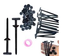 100PCS Nylon Universal Cable Tie Buckle, Heavy Duty Self-Locking Nylon Zip Ties Holder, Multipurpose Plastic Cable Ties Tool UV Resistant Black Zipties Straps for Car Daily Repair (100Pcs)