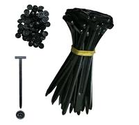 100PCS Nylon Universal Cable Tie Buckle, Heavy Duty Self-Locking Zip Ties Holder with Pin & Button Design, Multipurpose Plastic Cable Ties Tool, Fasteners Car Body, for Car Daily Repair (20pcs)