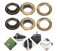 100pcs oeillet kit oeillets en laiton en métal oeillets avec rondelle pour chaussures vêtements toile projets de bricolage en cuir, 4 mm de diamètre intérieur