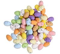 100PCS Oeufs Mousse de Pâques Multicolores Easter Décoration de Pâques Mini Les Oeufs de Pâques Ornements de Jardin Bricolage Decoration Oeuf de Paques Cadeau Fête Pâques