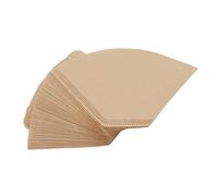 100pcs papier filtre à café, 2 à 4 tasses en forme d'éventail filtre à café jetables non blanchis cônes de papier de brassage pour café maison cuisine Barista utiliser