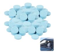 100PCS Pastilles Lave Glace Effervescentes, pour Pare-Brise Auto, Tablettes Concentrées Emballées Individuellement, Nettoyant Vitres Voiture, Fenêtres, Miroirs et Carrelage