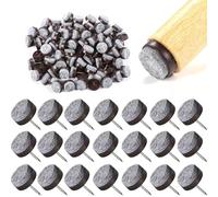 100PCS Patins à Clou en Feutre pour Chaises Meubles, 22mm Patin Chaise a Clouer Glisseurs Rond, Feutre Chaise Protecteurs pour Chaises Meuble Pieds Table avec Boîte en Plastique