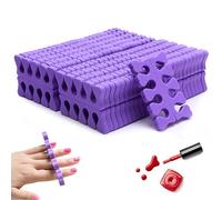 100pcs Pédicure Toe séparateurs, entretoises à orteils en mousse à l'éponge douce pour pédicures, séparateurs de doigts réutilisables pour vernis ongles.