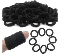 100Pcs Petit Mini Elastique éLastique Cheveux Fille Chouchou Cheveux Fille 2cm Pour Enfants BéBé Filles Noir