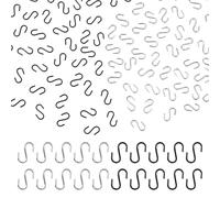 100pcs Petits Crochets en S, Métal Mini Crochet Mini Crochet en Forme de S Petits Crochets d'Ornement en S pour l'Artisanat de Bricolage Bijoux Suspension de Porte-Clés