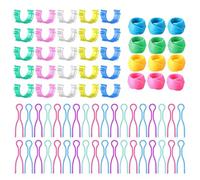 100PCS Pinces à Canette Porte Canette Couture Colorés Pinces à Bobines,Pinces à Canette de Couture,Canette Machine a Coudre Bobines Accessoire Couture 3 Modèles pour Machine à Coudre