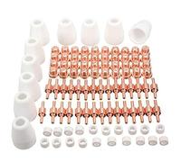 100pcs Plasma Decoupe Electrode Tip Buse, Air Decoupe au Plasma Consommables, Decoupeur Plasma pour LG-40 PT-31 CUT40 CUT50