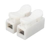 100Pcs Plastique 2 Broches Push Connecteur de Câble Terminal de Câblage 10A 250V