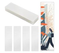 100pcs Pochettes de Plastification, 6x21,6cm Pochette de Plastification a Chaud 0,125mm Pochette de Plastification Thermique Compatibles avec la Plupart des Plastifieuses de Sacs à Livres