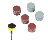 100pcs Ponceuse à Mixte de 25 Mm, Disque de Papier de Verre Remplaçable Lija Disque de Ponçage Tampons de Papier de Polissage Ensemble de Papier de Verre Abrasif