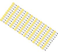 100PCS PVC Insulated Ferrules Terminal Round Tube Copper Crimp Connector for 8AWG Wire E10?18