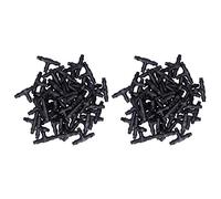 100PCS Raccords en T Barbé Irrigation Goutte à Goutte, 4/7 Té Barbelé Universel, Joint D'Irrigation Goutte à Goutte Micro Joint D'Irrigation par Pulvérisation pour Systèmes D'Arrosage Outil de Jardin
