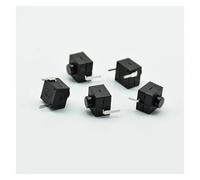 100pcs red/black Small self locking switch 8 * 8 * 8.4 wit 2 feet with lock light touch switch button switch L068-A DC30V1A NWPNLXEA(100 black)