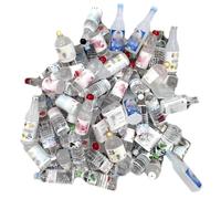 100pcs Résine Mini Fruit Snacks Slime Charms Set mélangé Accessoires artisanat bricolage miniature mise en page de scène micro décoration maison