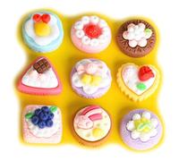 100pcs Résine Mini Ornament Artisanat Accessoires Charmes Slime mignons Ensemble mixte pour la créativité Fait à la main bricolage coiffure Nail Art Miniature Layout scène Micro décoration maison