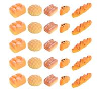 100pcs Résine Mini Ornament Dining Plate Flowerpot Slime Charms Mixed Set Artisanat Accessoires DIY Miniature Scène Layout Micro Décoration de la Maison