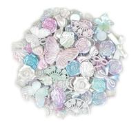 100pcs Résine Mini Ornament Pain Artisanat Accessoires Slime Charms Mixed Set DIY Miniature Scène Layout Micro Décoration de la Maison