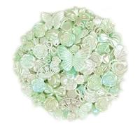 100pcs Résine Mini Ornament Pain Artisanat Accessoires Slime Charms Mixed Set DIY Miniature Scène Layout Micro Décoration de la Maison