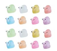 100pcs Résine Mini Ornament Petits Animaux Slime Charms Ensemble Mixed Artisanat Accessoires DIY Miniature Scène Layout Micro Décoration de la Maison