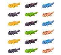 100pcs Résine Mini Ornament Petits Animaux Slime Charms Ensemble Mixed Artisanat Accessoires DIY Miniature Scène Layout Micro Décoration de la Maison