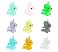 100pcs Résine Mini Ornament Petits Animaux Slime Charms Ensemble Mixed Artisanat Accessoires DIY Miniature Scène Layout Micro Décoration de la Maison