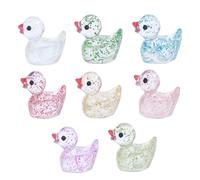 100pcs Résine mini ornement canards oiseaux slime charmes mélangé ensemble artisanat accessoires bricolage miniature scène mise en page micro décoration maison