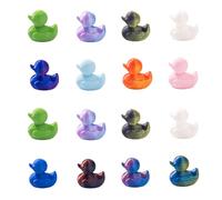 100pcs Résine mini ornement canards oiseaux slime charmes mélangé ensemble artisanat accessoires bricolage miniature scène mise en page micro décoration maison