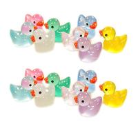 100pcs Résine mini ornement canards oiseaux slime charmes mélangé ensemble artisanat accessoires bricolage miniature scène mise en page micro décoration maison