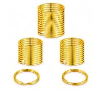 100Pcs ring 25mm porte oré porte clef DIY et Artisana | anneaux porte onvient pour Les Clés de Voiture, Chambre, Bureau, Plats Anneau Porte Clef pour Ranger Différentes Clés,