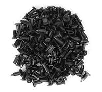 100pcs rivet en plastique de carrosserie, 8mm trou Dia en plastique pare-chocs garde-boue rivets clips de retenue, noir