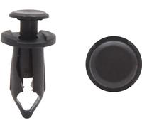 100Pcs Rivet plastique noir poussoir Clip retenue Trou fixation 7mm voiture