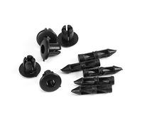 100pcs Rivets en Plastique Clips de Fixation Push Pin, Car-Styling 6mm Clip de Fixation Carénage Clips Plastique Rivet Moto Carénage pour