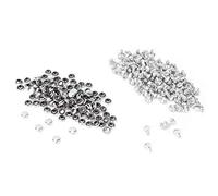 100pcs rivets, goujons en, rivets en cristal de diamants en à pointes de rivets pour la décoration pour cuir/ceinture/sac à main(6mm-argent)
