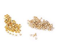 100pcs rivets, goujons en, rivets en cristal de diamants en à pointes de rivets pour la décoration pour cuir/ceinture/sac à main(6mm-Or)